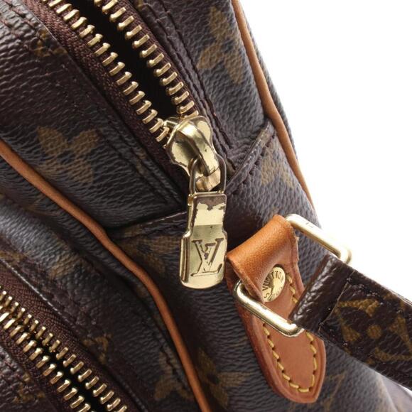 LOUIS VUITTON Authentic Brown Monogram Leather Shoulder Bag - Picture 8 of 10